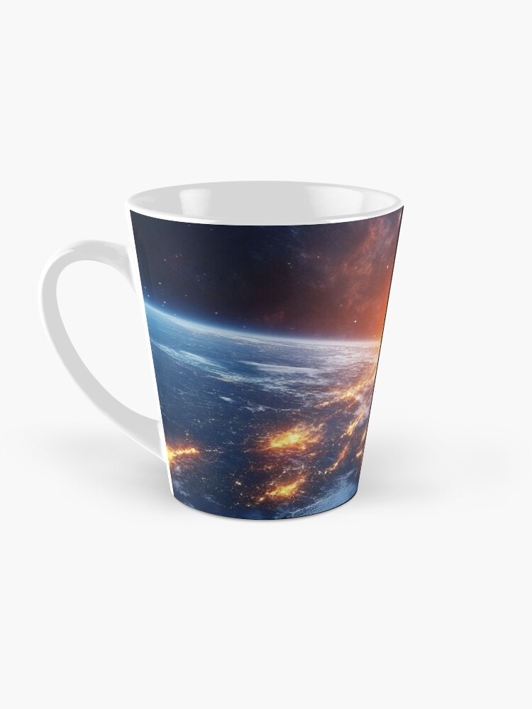 Thumbnail 3 of 4, Coffee Mug, Asteroid Impact designed and sold by Patricks-Art.