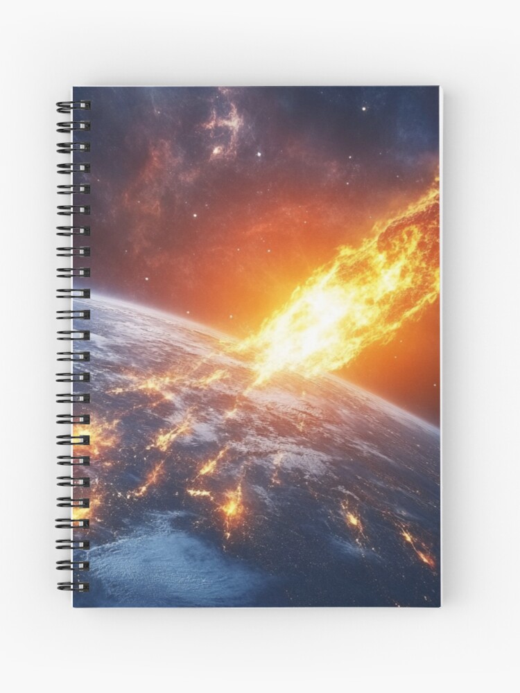 Thumbnail 1 of 3, Journal, Asteroid Impact designed and sold by Patricks-Art.