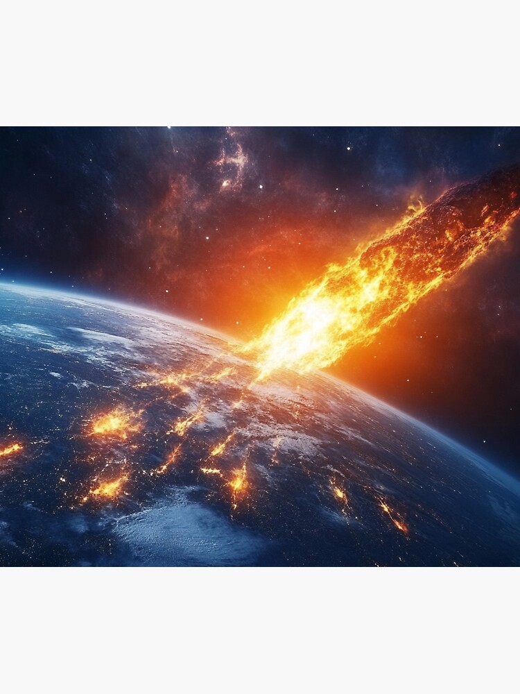 Thumbnail 5 of 5, Mouse Pad, Asteroid Impact designed and sold by Patricks-Art.