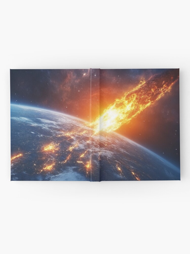 Thumbnail 2 of 3, Journal, Asteroid Impact designed and sold by Patricks-Art.