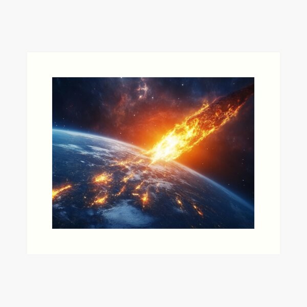 Item preview, Asteroid Impact designed and sold by Patricks-Art.