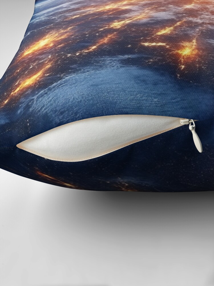 Thumbnail 2 of 4, Pillow, Asteroid Impact designed and sold by Patricks-Art.