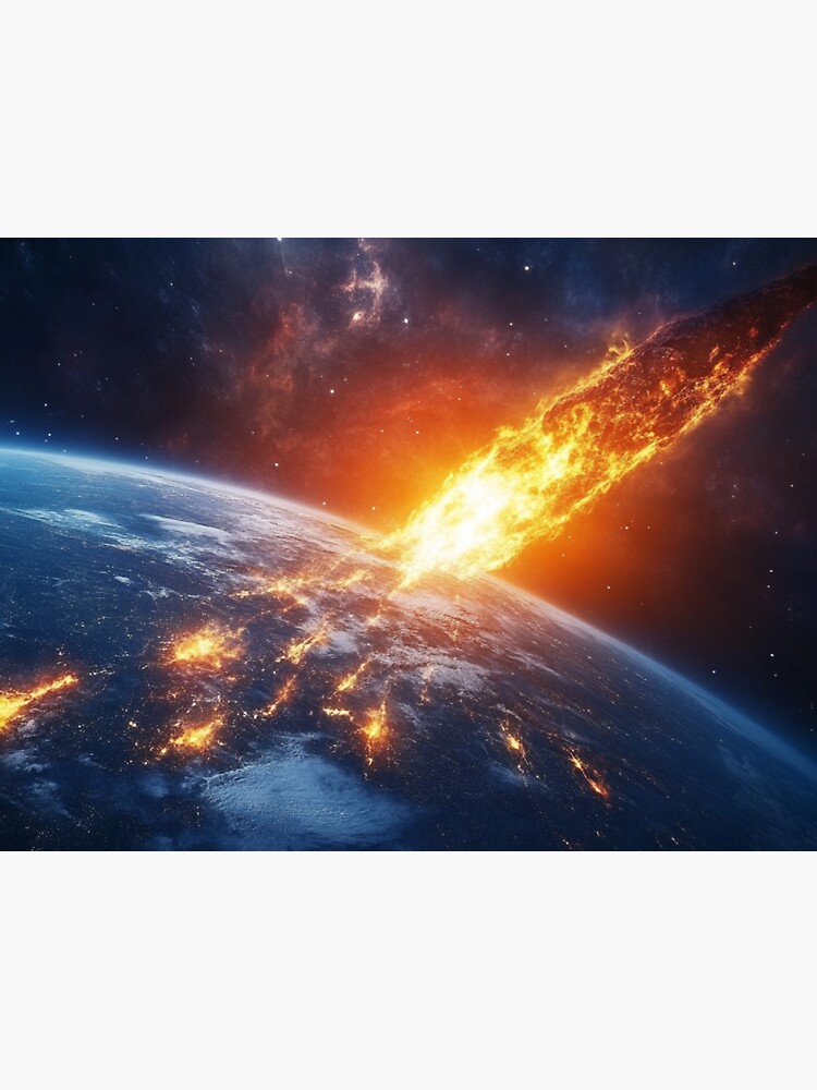 Thumbnail 3 of 3, Magnet, Asteroid Impact designed and sold by Patricks-Art.