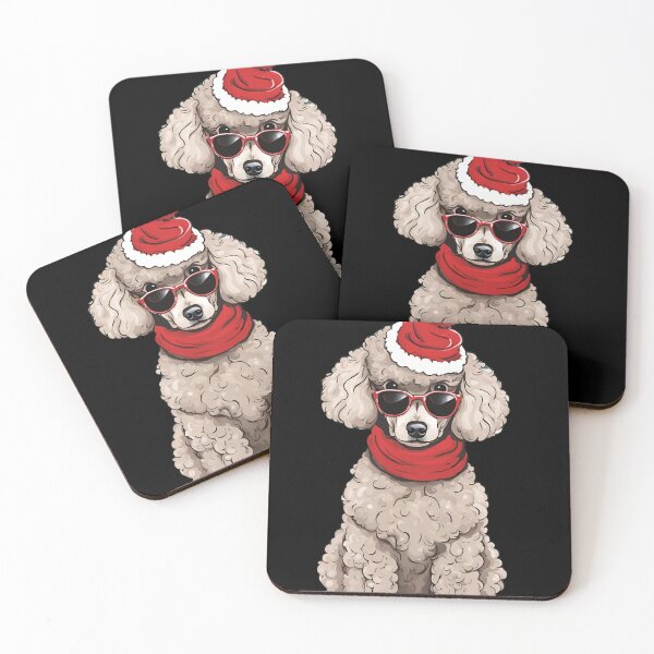 Item preview, Cute Christmas Poodle  designed and sold by CyberArtistOne.