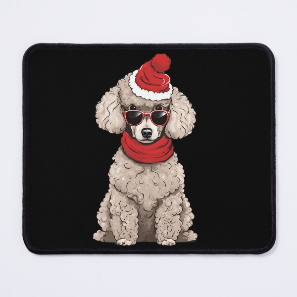 Item preview, Cute Christmas Poodle designed and sold by CyberArtistOne.
