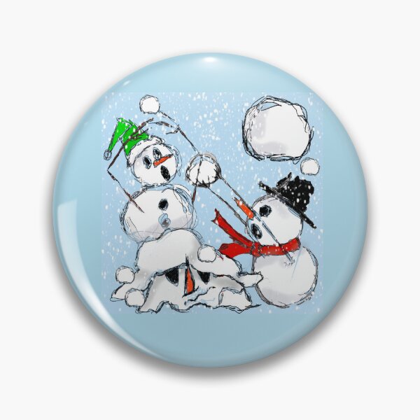 Artikelvorschau, Schneeballschlacht der Schneemänner entworfen und verkauft von RedLeafPine.