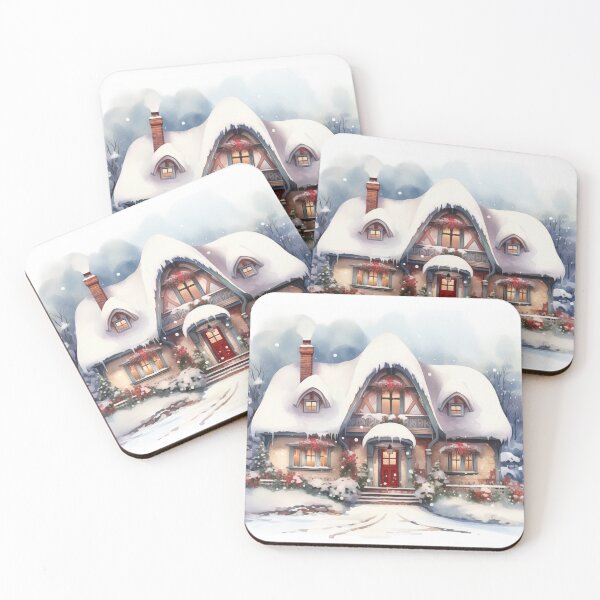 Item preview, Joyful Winter Cottage designed and sold by sheprint.