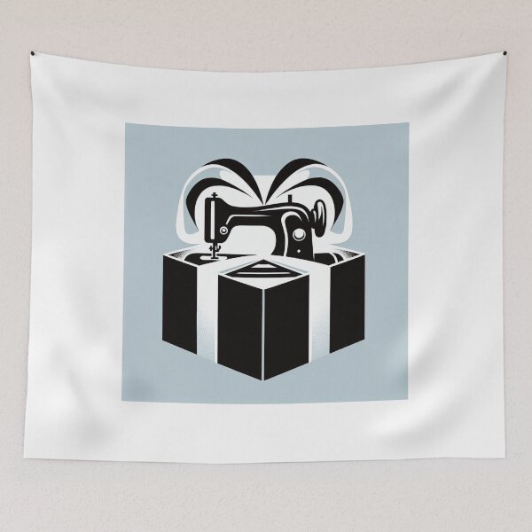 Item preview, Black Sewing Machine, Funny Gifts for a Seamstress designed and sold by DSoriaDesign.