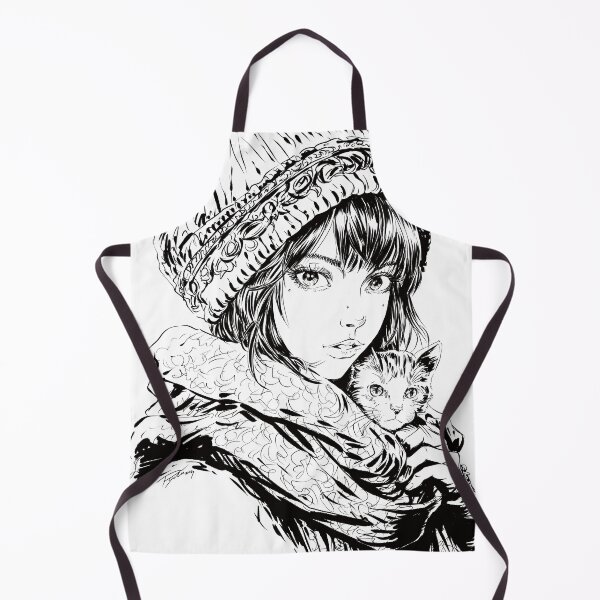 Item preview, The girl with the cat designed and sold by psychee.