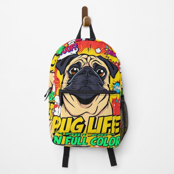 Item preview, Colorful Pug Life Comic Art For Pet Lovers designed and sold by Cute-Cuddles.