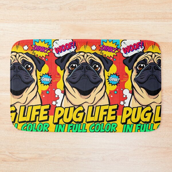 Item preview, Colorful Pug Life Comic Art For Pet Lovers designed and sold by Cute-Cuddles.