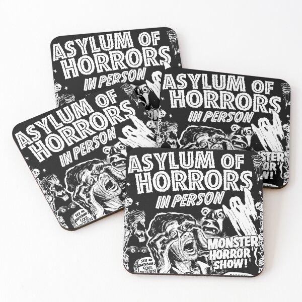 Item preview, Asylum of Horrors: Spook Show Art designed and sold by HereticTees.