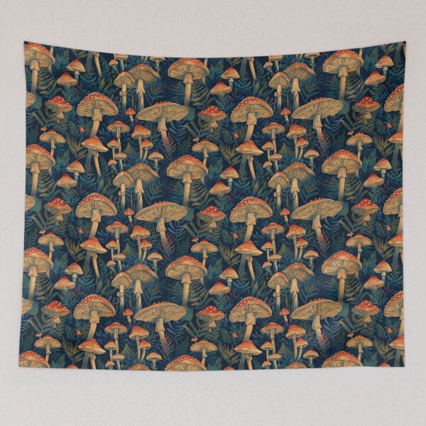 Item preview, Cottagecore Boho Mushroom Enchanted Forest designed and sold by JuliaPop.