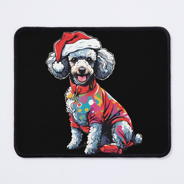 Item preview, Cute Christmas Poodle designed and sold by CyberArtistOne.