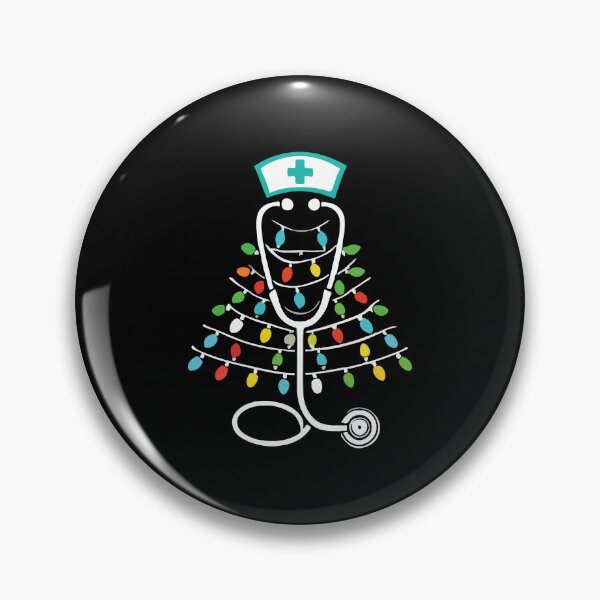 Item preview, Enfermera del árbol de Navidad: estetoscopio festivo designed and sold by chantastical.