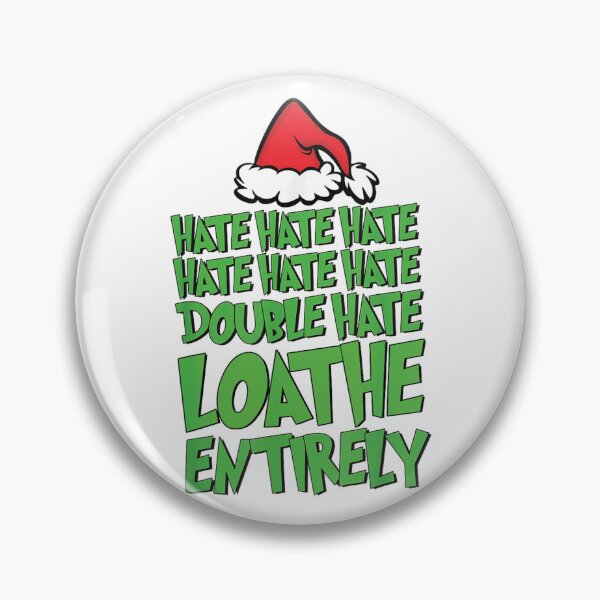 Item preview, Hate Hate double hate loathe entirely funny Christmas Santa designed and sold by Denenberg Jardel.