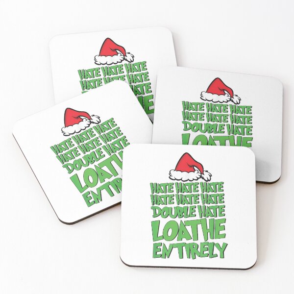 Item preview, Hate Hate double hate loathe entirely funny Christmas Santa designed and sold by Denenberg Jardel.