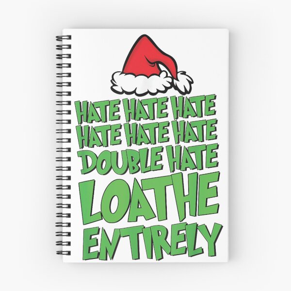 Item preview, Hate Hate double hate loathe entirely funny Christmas Santa designed and sold by Denenberg Jardel.