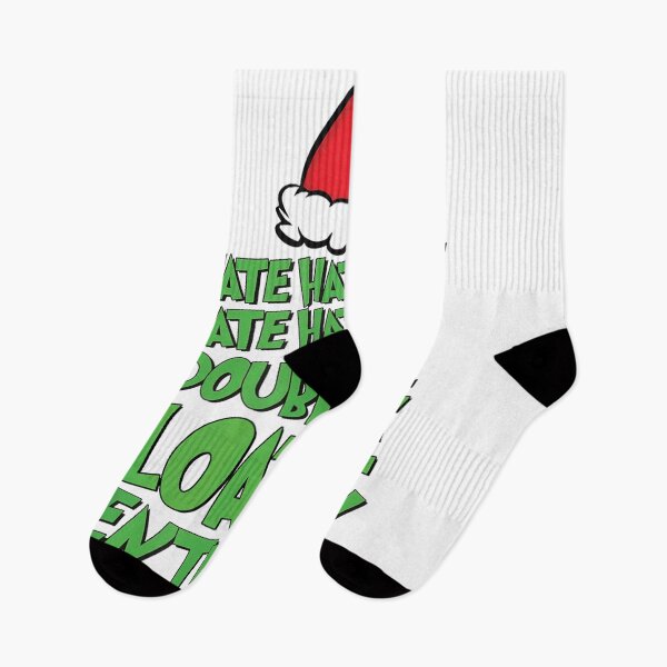 Item preview, Hate Hate double hate loathe entirely funny Christmas Santa designed and sold by Denenberg Jardel.