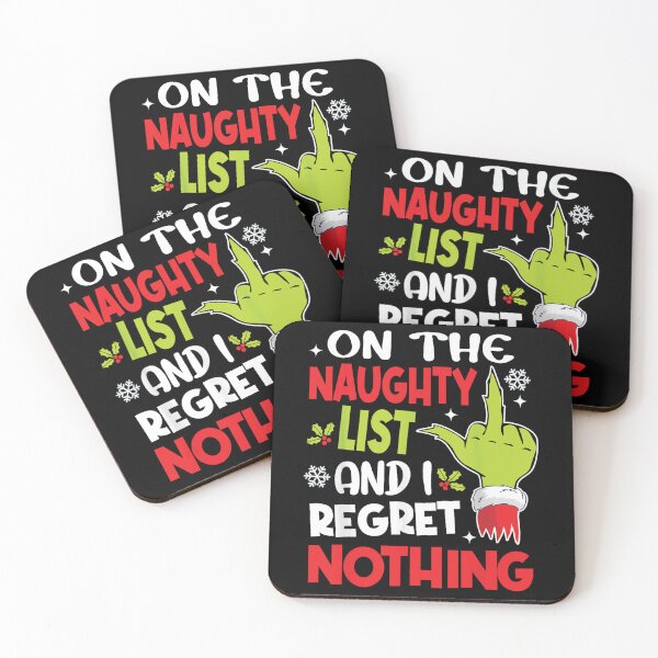 Item preview, Funny On The List Of Naughty And I Regret Nothing Christmas designed and sold by Denenberg Jardel.