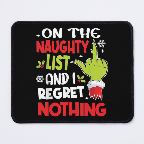 Item preview, Funny On The List Of Naughty And I Regret Nothing Christmas designed and sold by Denenberg Jardel.