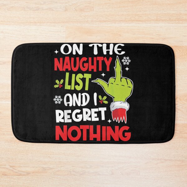 Item preview, Funny On The List Of Naughty And I Regret Nothing Christmas designed and sold by Denenberg Jardel.