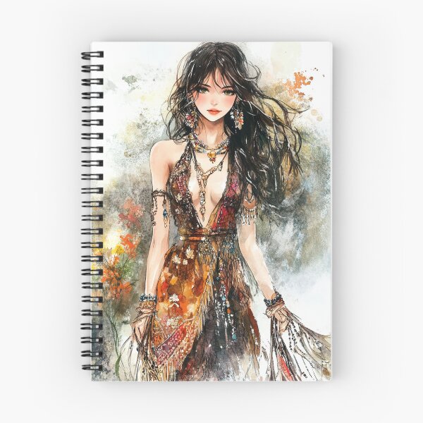 Aperçu de l'œuvre Ensemble de robe longue bohème 　　　Mode inspirée des animes créée et vendue par mi33x.