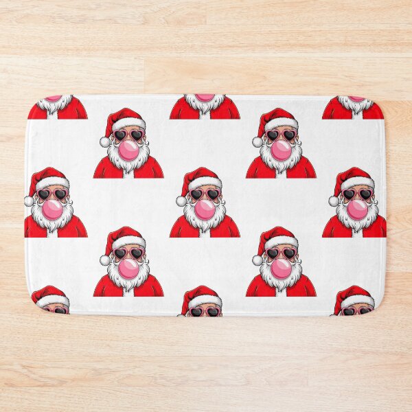 Item preview, Cool Santa with Heart Sunglasses and Bubblegum - Fun Holiday Christmas Design designed and sold by GemBob Creations.