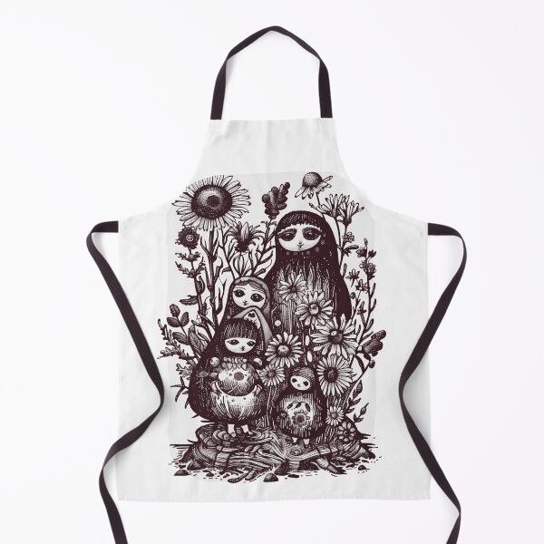 Item preview, Matryoshka Doll Folk Art designed and sold by PitchBlackIcon.