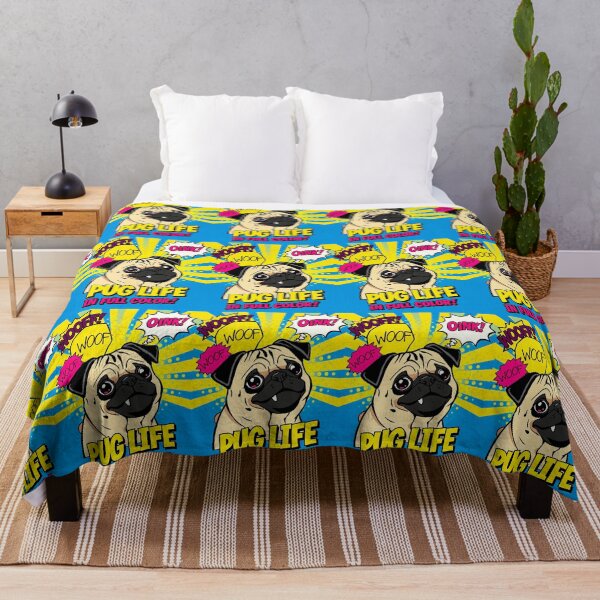 Item preview, Pug Life Explosion Bright & Cheerful Poster designed and sold by Cute-Cuddles.