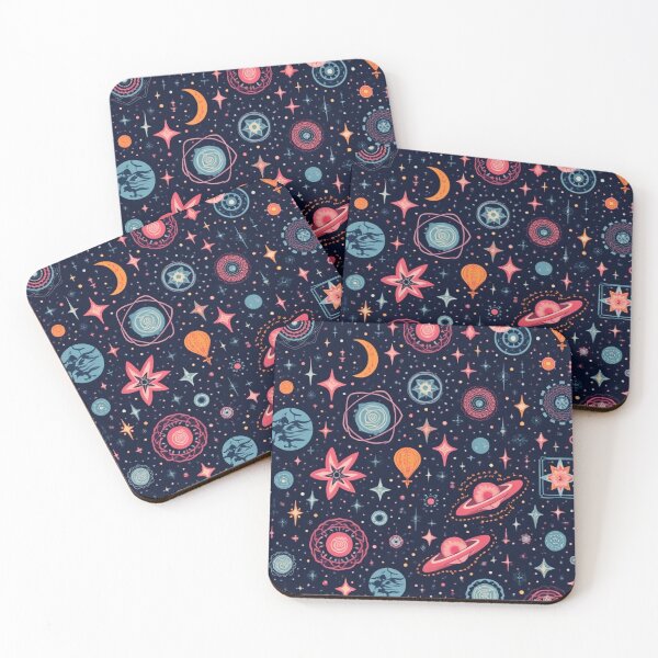 Item preview, Vibrant Celestial-Themed Seamless Pattern with Stars, Planets, and Abstract Designs – Perfect for Textiles and Wrapping Paper designed and sold by marvinismyname.