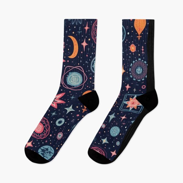 Item preview, Vibrant Celestial-Themed Seamless Pattern with Stars, Planets, and Abstract Designs – Perfect for Textiles and Wrapping Paper designed and sold by marvinismyname.