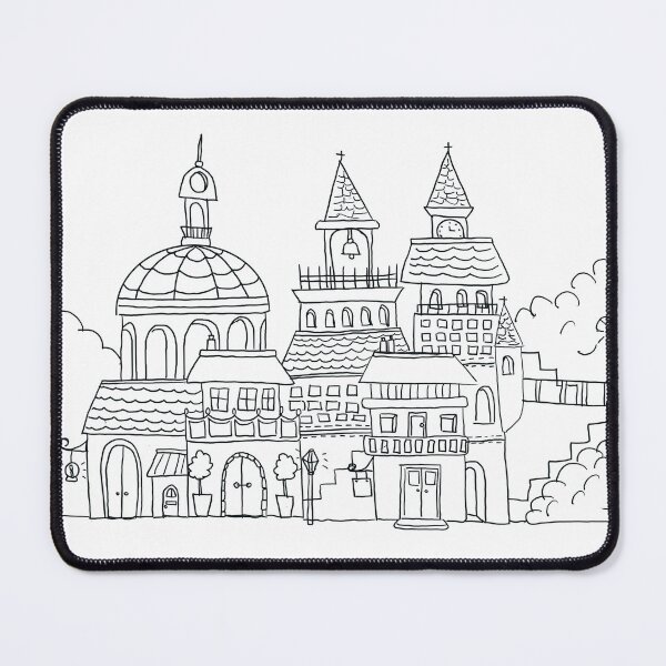 Item preview, Cityscape Line Drawing designed and sold by IsobelStudio.