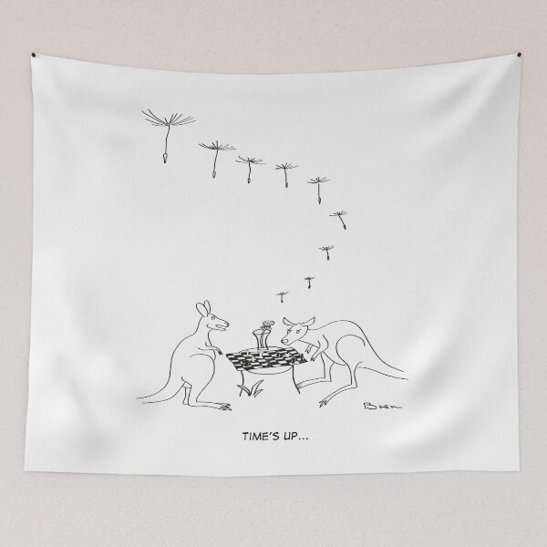 Item preview, Kangaroo chess player - Time's up designed and sold by Bren-Cartoons.