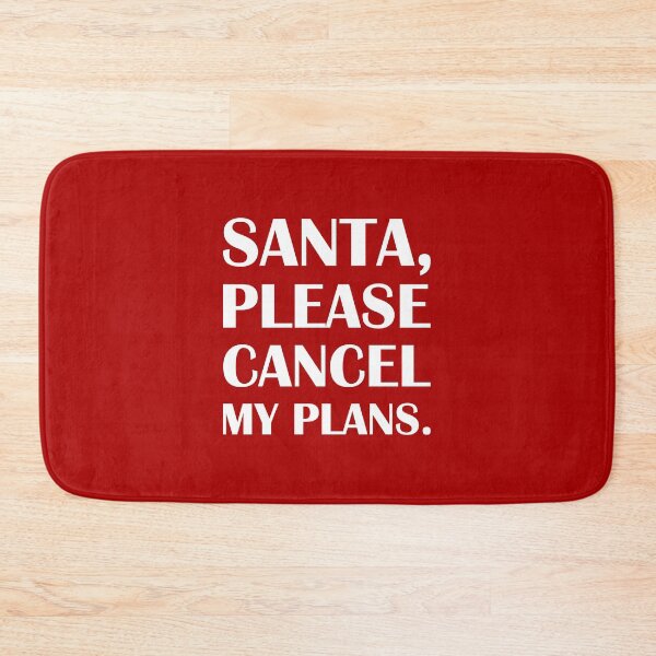 Item preview, Santa, Please Cancel My Plans: Red Edition / Introvert Joke Funny T-Shirt Label designed and sold by introvertvibes.