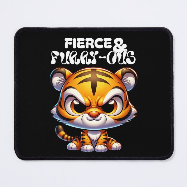 Item preview, FIERCE AND FURRY-OUS - CUTE TIGER designed and sold by justyna-s28.