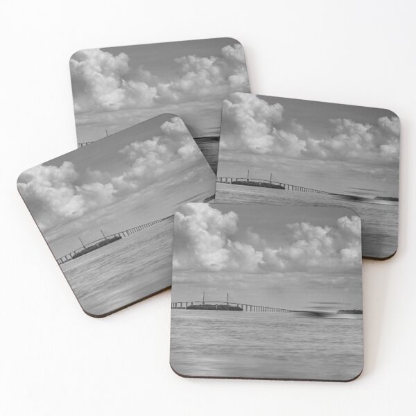 Item preview, Sunshine Skyway Bridge stretches blurred boat speeds designed and sold by EyezWatchin.