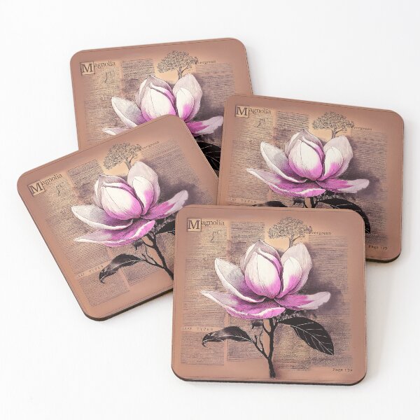 Item preview, Magnolia on Newsprint designed and sold by Kevin Luckham.