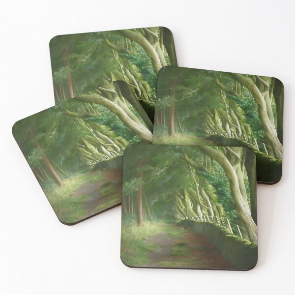Item preview, Digital illustration of the Upper Moor beech trees. designed and sold by RobThorley.