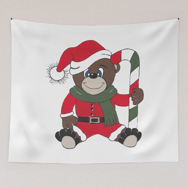 Item preview, Christmas Teddy Bear designed and sold by Sartoris Art.