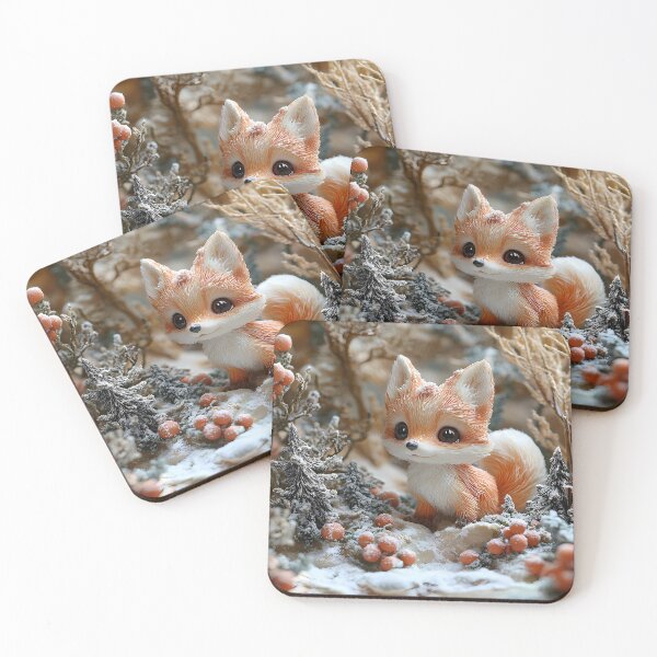 Item preview, Winter Woodland Fox Charm designed and sold by keomany.