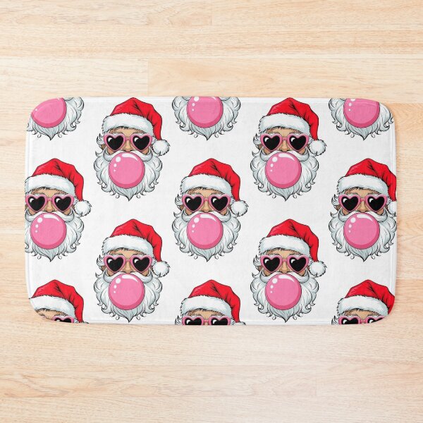 Item preview, Cool Santa with Heart Sunglasses & Bubblegum - Fun Christmas Vibe designed and sold by GemBob Creations.