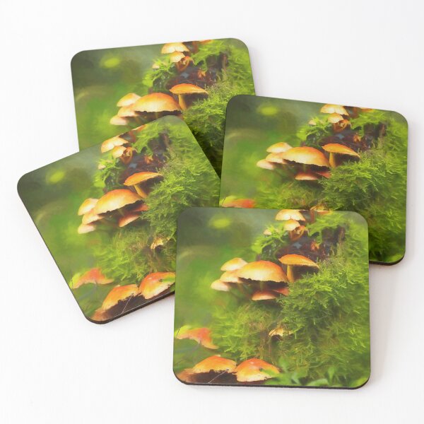 Item preview, Digital oil painting of orange coloured fungi. designed and sold by RobThorley.