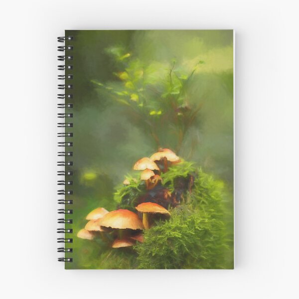 Item preview, Digital oil painting of orange coloured fungi. designed and sold by RobThorley.