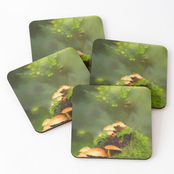Item preview, Digital oil painting of orange coloured fungi. designed and sold by RobThorley.