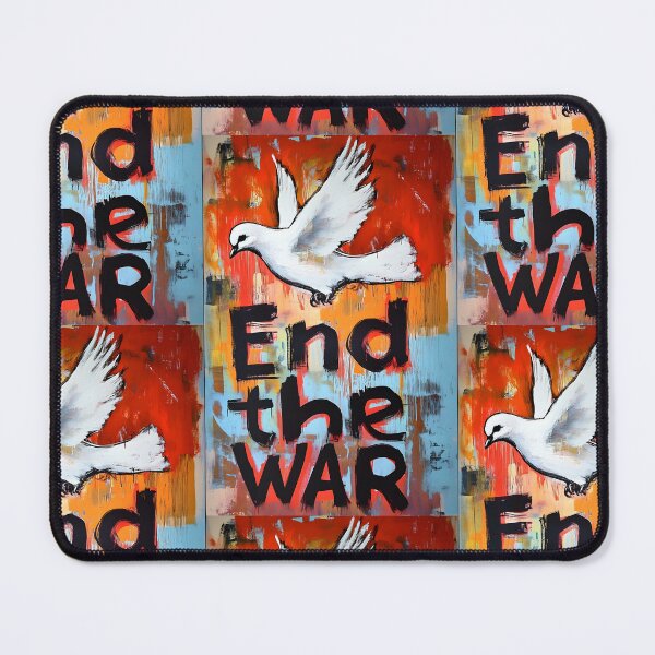 Item preview, Vibrant Graffiti Art with a Peaceful Dove- A Call to End the War Abstract Digital AI Art designed and sold by OlfactoART Studio.