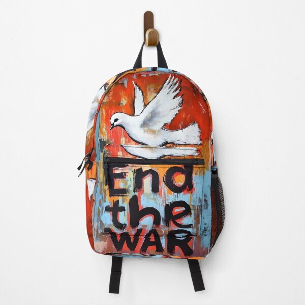 Item preview, Vibrant Graffiti Art with a Peaceful Dove- A Call to End the War Abstract Digital AI Art designed and sold by OlfactoART Studio.