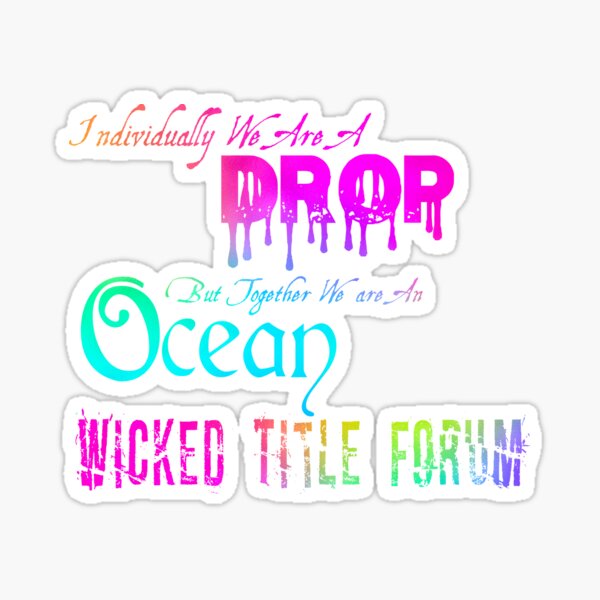 Item preview, Together We Are An Ocean – Rainbow Motivational Quote Design for Title & Real Estate Agents designed and sold by Wicked Title.