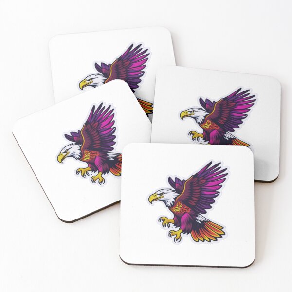 Artikelvorschau, The Fierce and the Colorful: Eagle in Full Bloom entworfen und verkauft von ArtCreator2023.