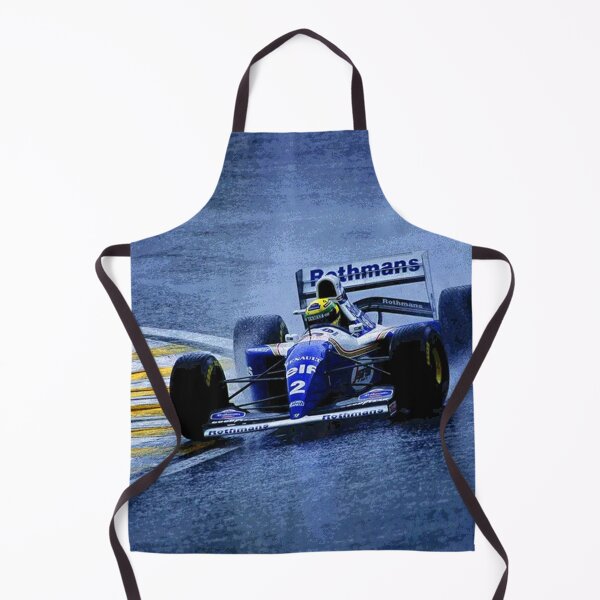 Item preview, Ayrton Senna racing in the rain during the 1994 Brazilian Grand Prix at the Autódromo de Interlagos abstract designed and sold by Rodissimus1984.